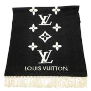 Pre-owned Cashmere scarves Louis Vuitton Vintage , Black , Dames