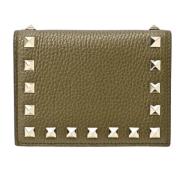 Pre-owned Leather wallets Valentino Vintage , Green , Dames