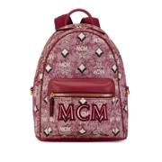 Pre-owned Fabric backpacks MCM Pre-owned , Pink , Dames