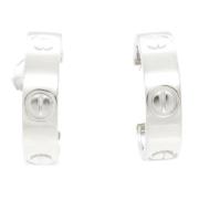 Pre-owned White Gold earrings Cartier Vintage , Gray , Dames