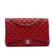 Pre-owned Leather shoulder-bags Chanel Vintage , Red , Dames