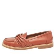 Pre-owned Leather flats Chloé Pre-owned , Brown , Dames