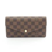 Pre-owned Leather wallets Louis Vuitton Vintage , Brown , Dames