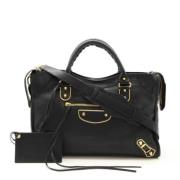 Pre-owned Leather balenciaga-bags Balenciaga Vintage , Black , Dames