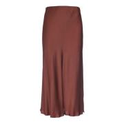 Bruine Lange Rok Chic Stijl Ottod'Ame , Brown , Dames