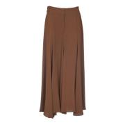 Wijde broek voor moderne vrouwen Attic and Barn , Brown , Dames