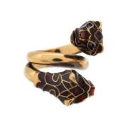 Pre-owned Metal rings Gucci Vintage , Yellow , Dames