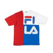 Kleur geblokkeerde Amerikaanse pasvorm T-shirt Fila , Multicolor , Her...