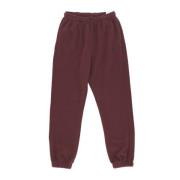 Pluche Jogger Trainingspak Broek Burgundy Crush Nike , Brown , Dames