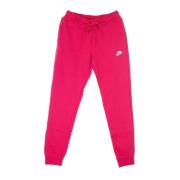 Fireberry/Wit Fleece Trainingspak Broek Nike , Pink , Dames