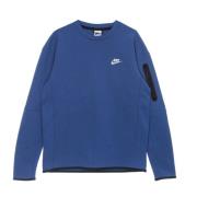 Tech Fleece Crewneck Sweatshirt Blauw Nike , Blue , Heren