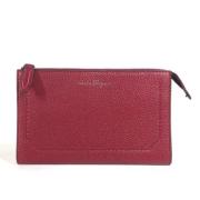 Pre-owned Leather clutches Salvatore Ferragamo Pre-owned , Red , Dames