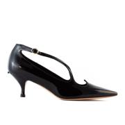 Zwarte Lakleren Pumps Schoenen A. Bocca , Black , Dames