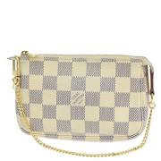 Pre-owned Canvas clutches Louis Vuitton Vintage , Beige , Dames