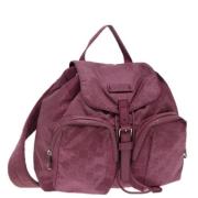 Pre-owned Canvas backpacks Gucci Vintage , Purple , Dames