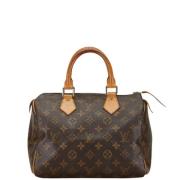 Pre-owned Canvas handbags Louis Vuitton Vintage , Brown , Dames