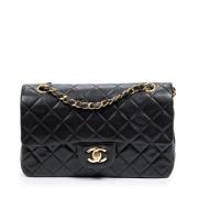 Pre-owned Leather shoulder-bags Chanel Vintage , Black , Dames