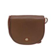 Pre-owned Leather shoulder-bags Gucci Vintage , Brown , Dames