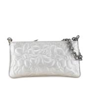 Pre-owned Leather handbags Chanel Vintage , Gray , Dames