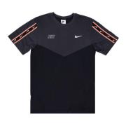 Sportkleding Herhaal Tee Zwart/Grijs/Wit Nike , Black , Heren