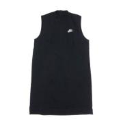 Sportieve Mouwloze Jurk Zwart/Wit Nike , Black , Dames