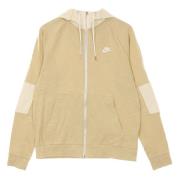 Moderne Lichtgewicht Rits Hoodie Sweatshirt Nike , Beige , Heren