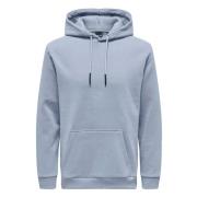 Hoodie Only & Sons , Blue , Heren