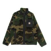 Sherpa Fleece Jas Camo Laurel/Zwart Carhartt Wip , Green , Heren