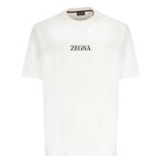 T-Shirts Ermenegildo Zegna , White , Heren