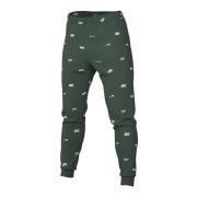 Street Style Geborstelde Allover Print Joggers Nike , Green , Heren