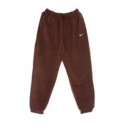 Pluche hoge taille jogger trainingspak broek Nike , Brown , Dames