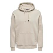 Hoodie Only & Sons , Beige , Heren