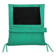 Leather clutches Chloé , Green , Dames