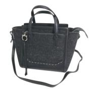 Pre-owned Fabric handbags Salvatore Ferragamo Pre-owned , Black , Dame...