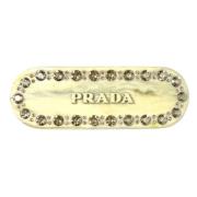 Pre-owned Metal hair-accessories Prada Vintage , Beige , Dames