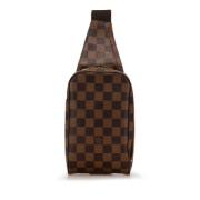 Pre-owned Canvas shoulder-bags Louis Vuitton Vintage , Brown , Dames