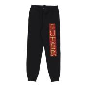 Zwarte Fleece Trainingsbroek Stijlvolle Sweatpant Iuter , Black , Here...