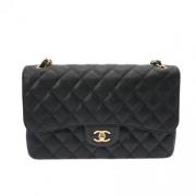 Pre-owned Leather chanel-bags Chanel Vintage , Black , Dames