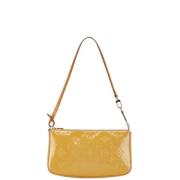 Pre-owned Leather shoulder-bags Louis Vuitton Vintage , Yellow , Dames