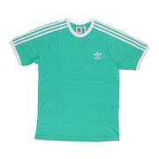 Groene 3-Stripes Tee Korte Mouw Adidas , Green , Heren