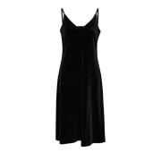 Elegante Zwarte Midi Jurk Part Two , Black , Dames