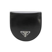 Pre-owned Leather wallets Prada Vintage , Black , Dames