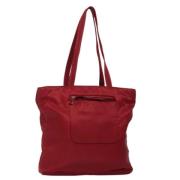 Pre-owned Nylon shoulder-bags Prada Vintage , Red , Dames