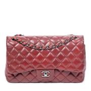 Pre-owned Leather shoulder-bags Chanel Vintage , Red , Dames