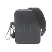 Pre-owned Leather shoulder-bags Valentino Vintage , Blue , Dames