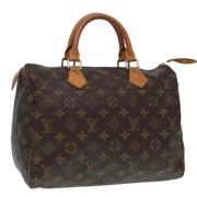 Pre-owned Canvas handbags Louis Vuitton Vintage , Brown , Dames