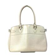 Pre-owned Leather louis-vuitton-bags Louis Vuitton Vintage , White , D...