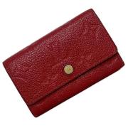 Pre-owned Fabric key-holders Louis Vuitton Vintage , Red , Dames