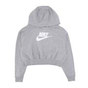 Grafische Oversized Crop Hoodie Nike , Gray , Dames