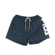 Zwart Iris Shorts Kostuum voor Mannen Fila , Blue , Heren